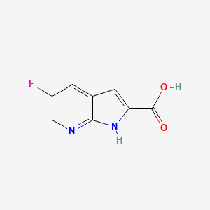 5-Fluoro-1H-pyrrolo[2,3-b]pyridine-2-carboxylic acid chemical structure (CAS 920978-94-5)