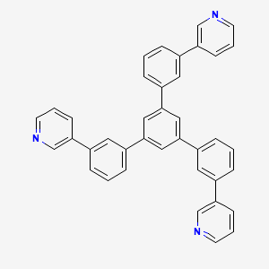 3,3'-(5'-(3-(Pyridin-3-yl)phenyl)-[1,1':3',1''-terphenyl]-3,3''-diyl)dipyridine chemical structure (CAS 921205-03-0)