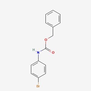 Benzyl (4-bromophenyl)carbamate chemical structure (CAS 92159-87-0)