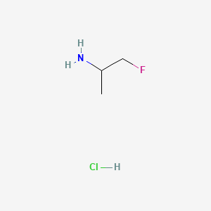 1-Fluoropropan-2-amine hydrochloride chemical structure (CAS 921602-78-0)
