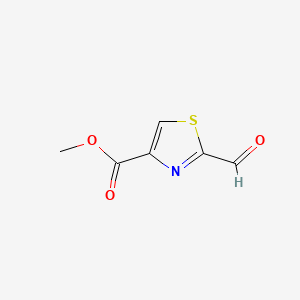 Methyl 2-formylthiazole-4-carboxylate chemical structure (CAS 921927-88-0)