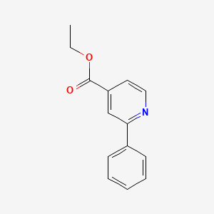 Ethyl 2-phenylisonicotinate chemical structure (CAS 92199-59-2)