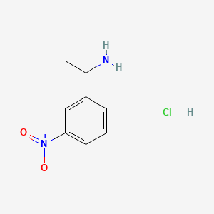 1-(3-Nitrophenyl)ethanamine hydrochloride chemical structure (CAS 92259-19-3)