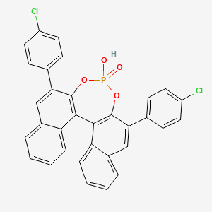 (11bR)-2,6-Bis(4-chlorophenyl)-4-hydroxydinaphtho[2,1-d:1',2'-f][1,3,2]dioxaphosphepine 4-oxide chemical structure (CAS 922711-71-5)