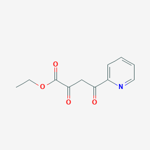 Ethyl 2,4-dioxo-4-(pyridin-2-yl)butanoate chemical structure (CAS 92288-93-2)