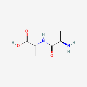 (R)-2-((R)-2-Aminopropanamido)propanoic acid chemical structure (CAS 923-16-0)