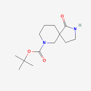 tert-Butyl 1-oxo-2,7-diazaspiro[4.5]decane-7-carboxylate chemical structure (CAS 923009-50-1)