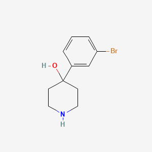 4-(3-Bromophenyl)piperidin-4-ol chemical structure (CAS 92316-33-1)