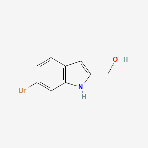 (6-Bromo-1H-indol-2-yl)methanol chemical structure (CAS 923197-75-5)