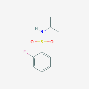 2-Fluoro-N-isopropylbenzenesulfonamide chemical structure (CAS 923243-98-5)