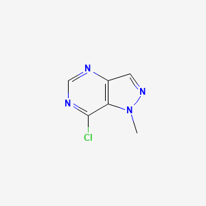 7-Chloro-1-methyl-1H-pyrazolo[4,3-d]pyrimidine chemical structure (CAS 923282-39-7)