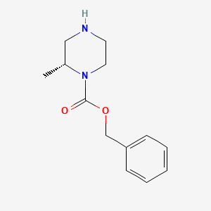 (R)-1-Cbz-2-methylpiperazine chemical structure (CAS 923565-99-5)