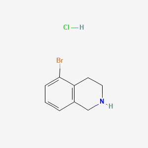 5-Bromo-1,2,3,4-tetrahydroisoquinoline hydrochloride chemical structure (CAS 923591-51-9)