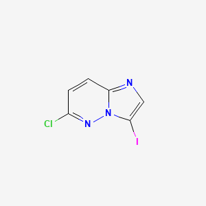 6-Chloro-3-iodoimidazo[1,2-b]pyridazine chemical structure (CAS 923595-49-7)