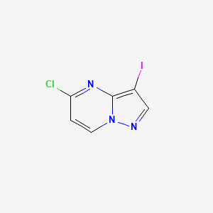 5-Chloro-3-iodopyrazolo[1,5-a]pyrimidine chemical structure (CAS 923595-58-8)