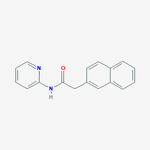 2-(Naphthalen-2-yl)-N-(pyridin-2-yl)acetamide chemical structure (CAS 923841-73-0)