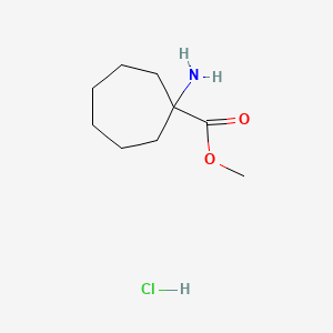 Methyl 1-aminocycloheptanecarboxylate hydrochloride chemical structure (CAS 92398-50-0)