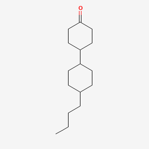 trans-[4'-Butyl-1,1'-bicyclohexyl]-4-one chemical structure (CAS 92413-47-3)