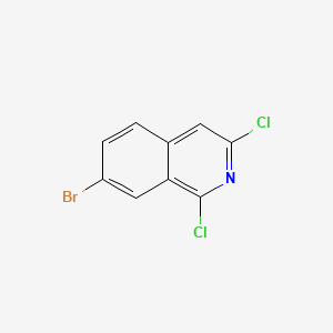 7-Bromo-1,3-dichloroisoquinoline chemical structure (CAS 924271-40-9)