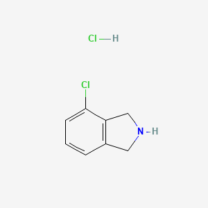 4-Chloroisoindoline hydrochloride chemical structure (CAS 924304-73-4)