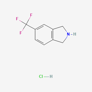 5-(Trifluoromethyl)isoindoline hydrochloride chemical structure (CAS 924304-74-5)