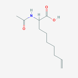 2-Acetamidonon-8-enoic acid chemical structure (CAS 924309-93-3)
