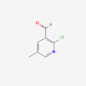 2-Chloro-5-methylnicotinaldehyde chemical structure (CAS 92444-99-0)