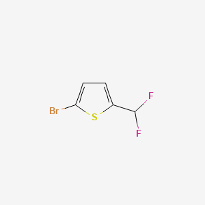 2-Bromo-5-(difluoromethyl)thiophene chemical structure (CAS 924646-90-2)