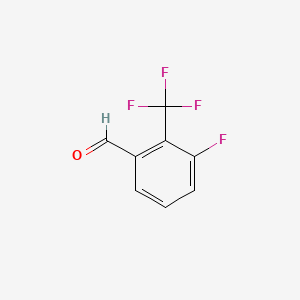 3-Fluoro-2-(trifluoromethyl)benzaldehyde chemical structure (CAS 924817-93-6)