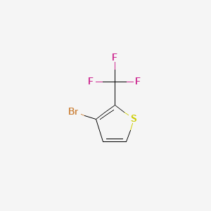 3-Bromo-2-(trifluoromethyl)thiophene chemical structure (CAS 924818-17-7)