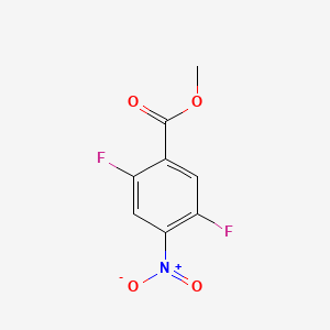 Methyl 2,5-difluoro-4-nitrobenzoate chemical structure (CAS 924868-81-5)