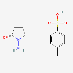 1-(Amino)-2-pyrollidinone p-toluenesulfonate chemical structure (CAS 924898-12-4)