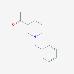 1-(1-Benzylpiperidin-3-yl)ethan-1-one chemical structure (CAS 92499-81-5)