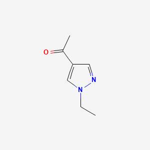 1-(1-Ethyl-1H-pyrazol-4-yl)ethanone chemical structure (CAS 925147-29-1)