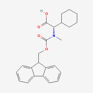 (S)-a-[Fmoc-(methyl)amino]cyclohexaneacetic acid chemical structure (CAS 925240-97-7)