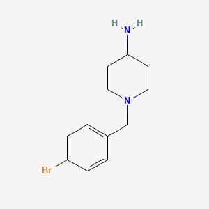 1-(4-Bromobenzyl)piperidin-4-amine chemical structure (CAS 92539-13-4)