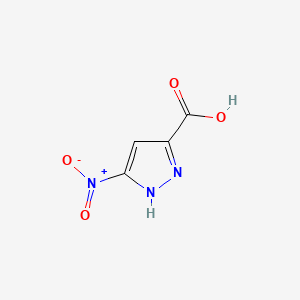 3-Nitro-1H-pyrazole-5-carboxylic acid chemical structure (CAS 925646-13-5)