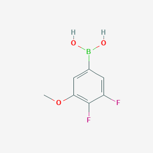 (3,4-Difluoro-5-methoxyphenyl)boronic acid chemical structure (CAS 925910-42-5)