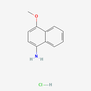 4-Methoxynaphthalen-1-amine hydrochloride chemical structure (CAS 92599-05-8)