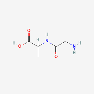 2-(2-Aminoacetamido)propanoic acid chemical structure (CAS 926-77-2)