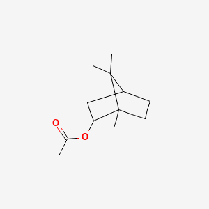 1,7,7-Trimethylbicyclo[2.2.1]heptan-2-yl acetate chemical structure (CAS 92618-89-8)
