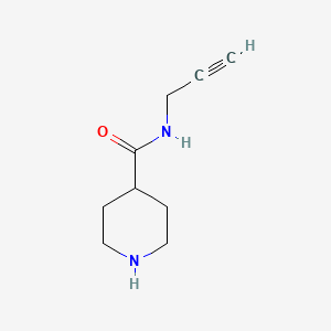 N-(Prop-2-yn-1-yl)piperidine-4-carboxamide chemical structure (CAS 926185-01-5)