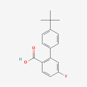 4'-(tert-Butyl)-5-fluoro-[1,1'-biphenyl]-2-carboxylic acid chemical structure (CAS 926200-09-1)