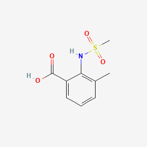 3-Methyl-2-(methylsulfonamido)benzoic acid chemical structure (CAS 926206-21-5)