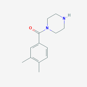 (3,4-Dimethylphenyl)(piperazin-1-yl)methanone chemical structure (CAS 926209-22-5)