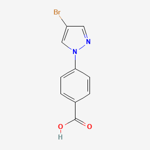 4-(4-Bromopyrazol-1-yl)benzoic acid chemical structure (CAS 926212-84-2)