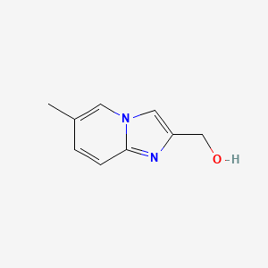 (6-Methylimidazo[1,2-a]pyridin-2-yl)methanol chemical structure (CAS 926223-25-8)