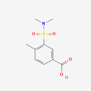 3-(N,N-Dimethylsulfamoyl)-4-methylbenzoic acid chemical structure (CAS 926248-01-3)