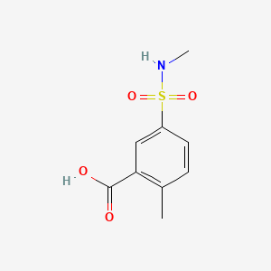 2-Methyl-5-(methylsulfamoyl)benzoic acid chemical structure (CAS 926249-52-7)