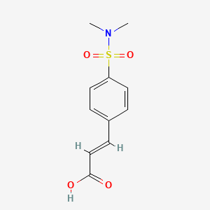 3-(4-(N,N-Dimethylsulfamoyl)phenyl)acrylic acid chemical structure (CAS 926260-38-0)